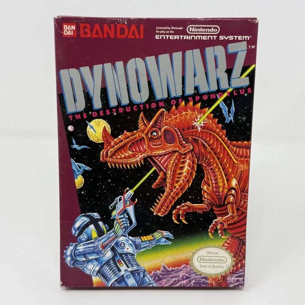 Dynowarz The Destruction of Spondylus Nintendo NES Complete CIB Tested